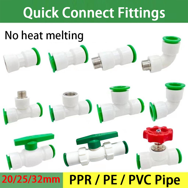 PE PVC PPR Water Pipe Push Fit - Push Fit Connector review and price