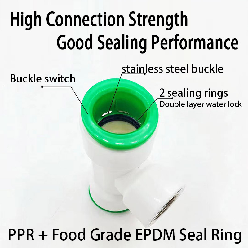 PE PVC PPR Water Pipe Push Fit - Push Fit Connector review and price
