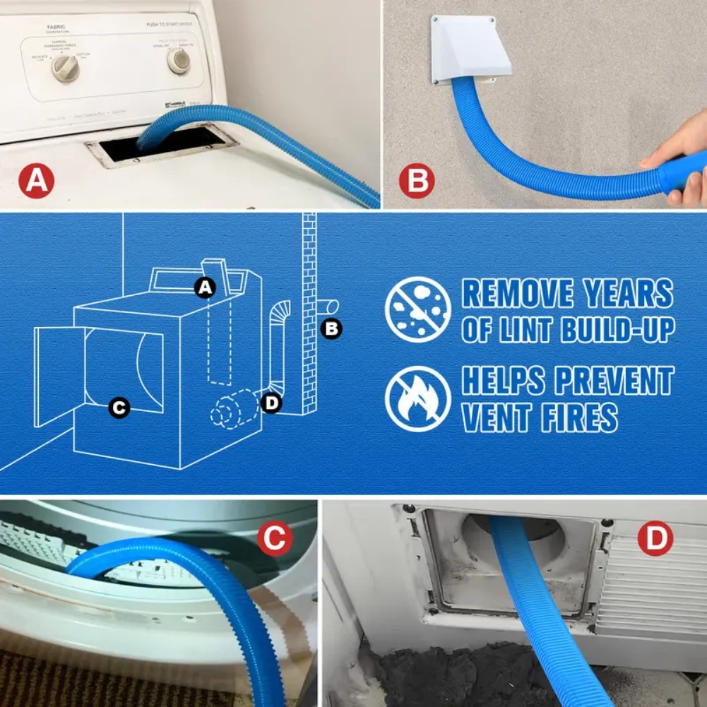 1pc Effortless Lint Removal Dr - Flexible Hose Braided review and price